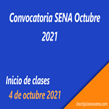 Cronograma de la novena convocatoria Sena 2021